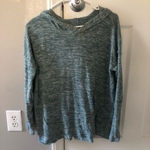 AE Soft and Sexy Heather Blue Hoodie Top